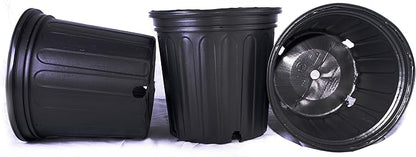 10 NEW Plastic Nursery 2 Gallon Trade POT ~ Actual Volume: 1.593 Gallons