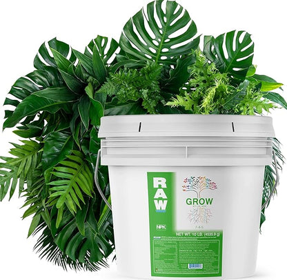 RAW All in One Grow 10lb - Complete Plant Nutrition for Thriving Growth - Indoor, Outdoor, Hydroponic Use