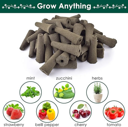 PACETAP 100 Pack Grow Sponges Compatible with AeroGarden, Replacement Refill Grow Sponge for Hydroponic Indoor Garden System