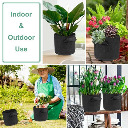 10Pack Lily Plant Pots for Pond, Aquatic Plant Pot, Durabl Breathe Reusable Fabric Pots for Aquatic Plants, Potato, Carrot, Onion, Flower