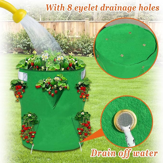 Strong Camel Planter Bag Felt Fabric Garden Planting Bag Grow Strawberry and Herb Plant Tub