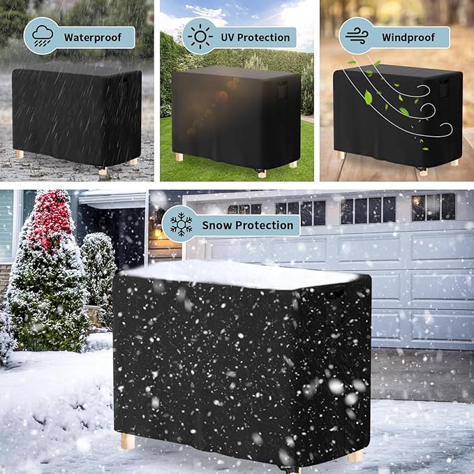 Outdoor Raised Garden Bed Cover for Winter (Only Cover),Waterproof Raised Planter Boxes Stand Covers - 97 x 25 x 32 inch