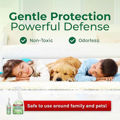Hygea Natural Extra-Strength Bed Bug DIY Kit - unique, Odorless, Child & Pet Friendly - All water-friendly surfaces - 1 Bed Bug Spray (24 oz) & 1 Bed Bug Travel Spray in TSA Approved Size (3 oz)