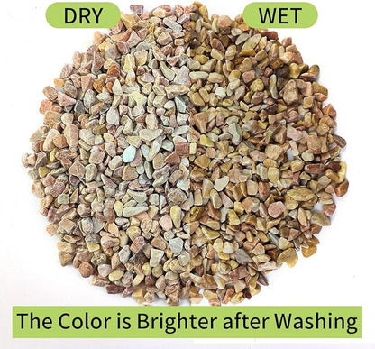 10 LB Natural Pea Gravel Small Pebbles - 3/8 Inch Decorative Pebbles for Indoor Plants,Terrarium Rocks, Outdoor Decorative Rocks, Vase, Succulent Rocks, Aquarium Gravel and Landscaping Rocks
