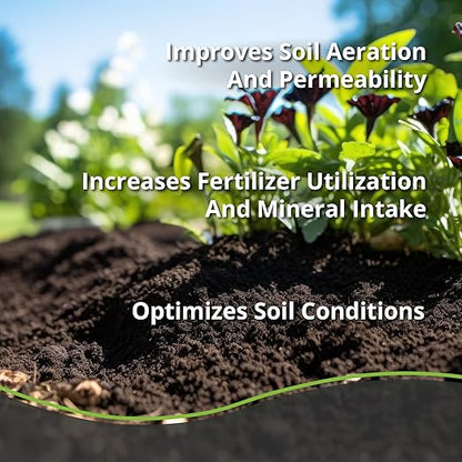 Worm Bliss (8 Qts) + Char Bliss (8 Qts) - Organic Worm Castings for Plants & Organic Biochar for Plants - Earthworm Castings Organic Fertilizer - Biochar Soil Amendment - Charcoal for Plants