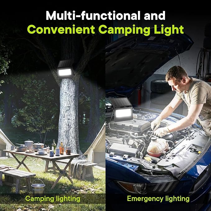 Solar Motion Lights Outdoor , IP66 Security Flood Light Outdoor Waterproof, Dual Color Temperature 3-Mode Lighting Wall Spotlight with Remote Control, Solar Floodlights for Patio Garden Garage, 2 Pack