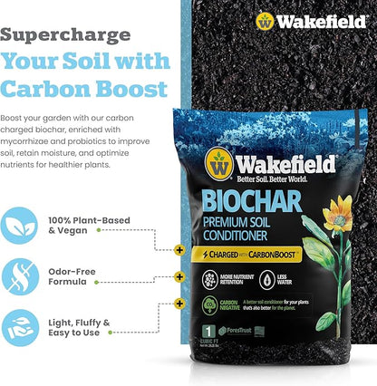 Wakefield Biochar with CarbonBoost One Cubic Foot Bag