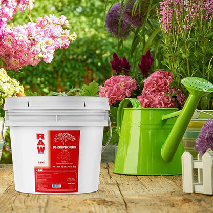 RAW Phosphorus 10lb - High-Performance Plant Booster for Flowering and Root Development - Indoor, Outdoor, Hydroponic Use