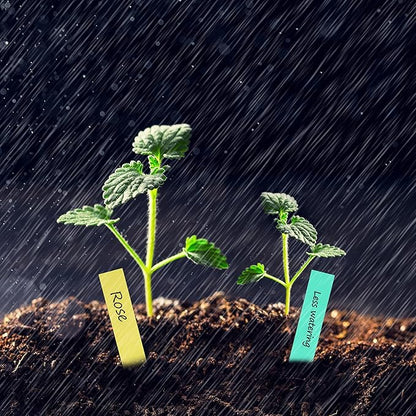 600 Pcs 4" Plant Labels Plastic Waterproof Plant Tags Seed Pot Marker Nursery Garden Seed Stake Tags Plant Classification Sorting Sign Flower Mark (Green)