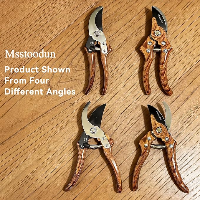 Bypass Pruning Shears with 5/8-Inch Cut Capacity, Sharp SK5 Blade Garden Pruners for Flowers, Shrubs & Branches