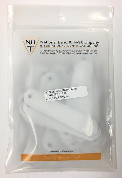 Pack of 100 Flexible Aluminum Write-On Tags with Copper Wires - Ideal for Labeling Plants, Inventory, and More