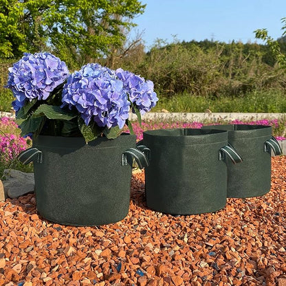 Astro 622-02 Non-Woven Pot, Dark Green, Size 7, Set of 3, Planter, Gardening, Flower Pot, Planting Bag, Plant and Vegetable Cultivation