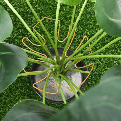 4 PCS Monstera Plant Support, Plant Support Stakes for Indoor Plants Plant Stem Support Metal Monstera Plant Stabilizer Holder Plant Clips for Climbing Plants Support for Thriving Growth
