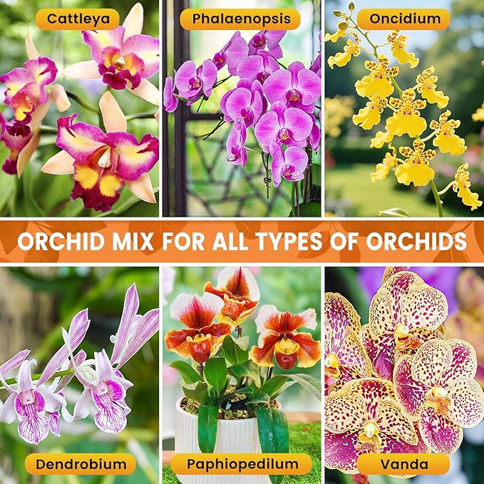 Legigo 2 QT Orchid Potting Mix for Repotting- Include Moss, Pine Bark, Perlite and Coco Peat, Orchid Bark Potting Mix, Orchid Soil for Potting Indoor Plants, Enhanced Drainage & Root Ventilation