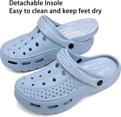 Women Men Orthopedic Clogs Arch Support Garden Shoes Sandals Slippers with Plantar Fasciitis Insoles