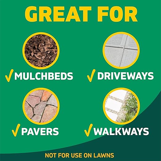 Spruce Weed Killer Refill - Versatile Weed & Grass Killer₂ for Flower Beds, Driveways & Mulch Beds - No Pour, No Mix, No Mess Refill - Kills Dandelions, Crabgrass & More (64 Oz)