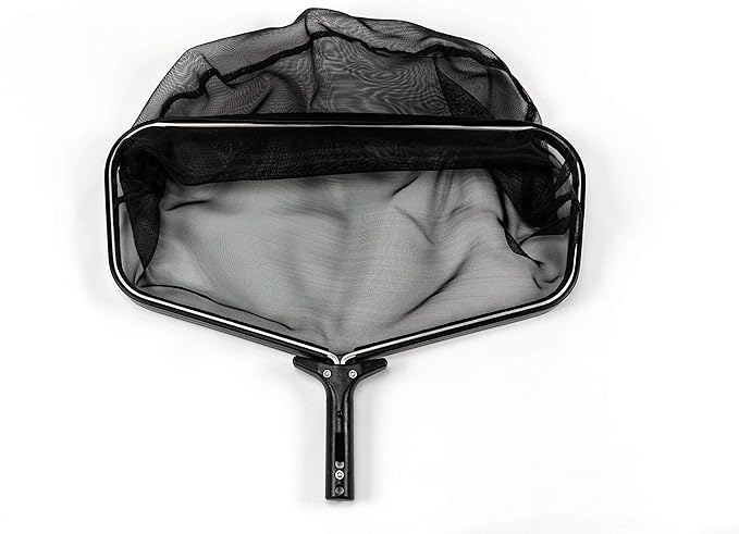 FibroPool Stiff Professional Grade Leaf Rake Skimmer Net, 24" L
