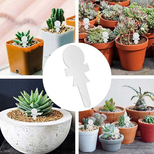 50pcs Metal Plant Label Plants Sticks Tags Gardening Labels Metal Flower Gardening Art Stainless Steel Marking Tags