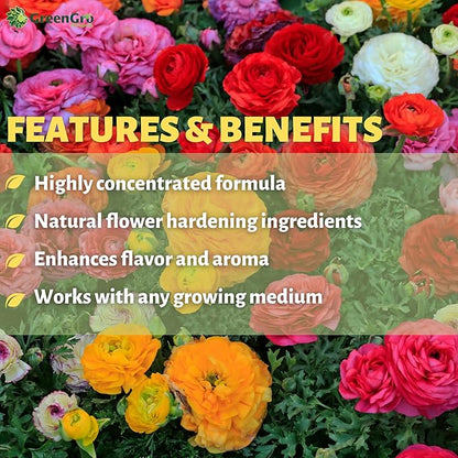GreenGro Flower Finisher, Bloom Booster, Flower Fertilizer, Fertilizer for Flowers - 2 lb