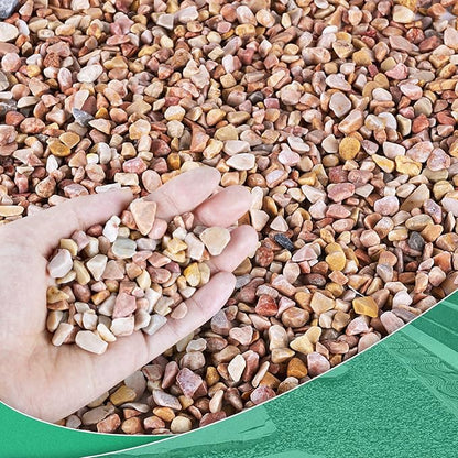 Succulent Rocks for Plants Tiny Pebbles for Planters 11.8LB Pea Gravel Bulk Course Sand Soil Small Decorative Stones for Indoor Bonsai Pots Cactus Top Dressing Aquarium Garden Landscape, Red