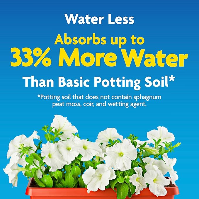 Miracle-Gro Moisture Control Potting Mix, For Container Plants, Protects against Over- and Under-Watering, 8 qt., 2-Pack