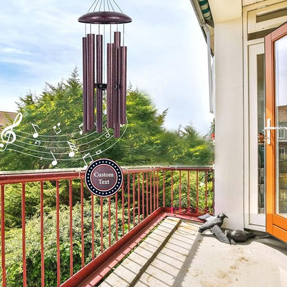 Personalized Wind Chimes for Military, Memory Gifts for US Veteran, Memorial Wind Chimes for Loss Loved One, Sympathy Gifts for Loss Soldiers Navy, Army, Air Force, Produced in USA