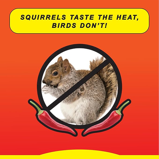 Wild Delight Advanced Formula Sizzle N' Heat Wild Bird Food, Spicy Bird Seed to Deter Squirrels, 14 lbs