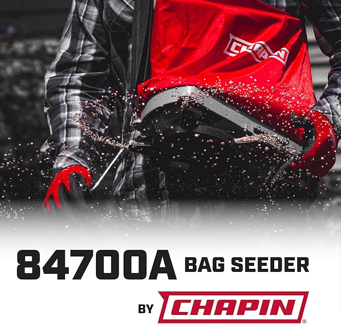 Chapin 84700A 25-Pound Professional Handheld Bag Seed spreader with Waterproof Bag,Enclosed Gears,Rear Baffle,Adjustable Shoulder Strap and Multiple Spread Options,Red,(Pack of 2)