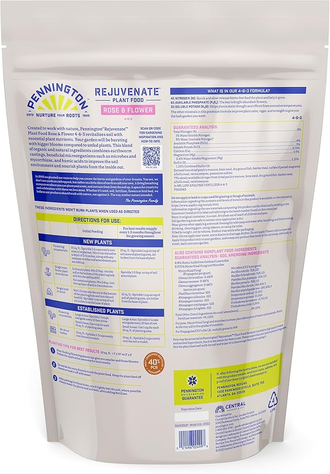 Pennington Rejuvenate Rose & Flower 4 Pounds