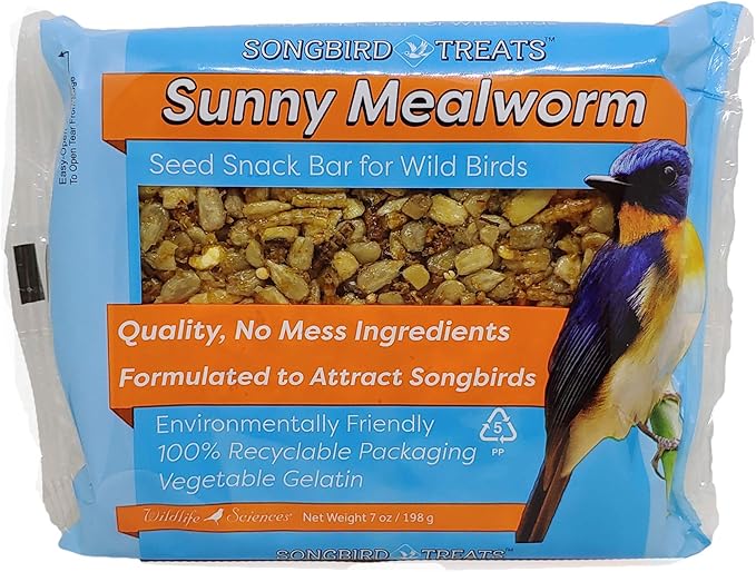 Songbird Treats Seed Cake Variety 4 Pack | 8 oz Bird Seed Cakes for Wild Birds