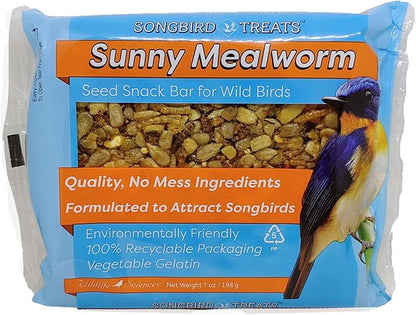 Songbird Treats Seed Cake Variety 4 Pack | 8 oz Bird Seed Cakes for Wild Birds
