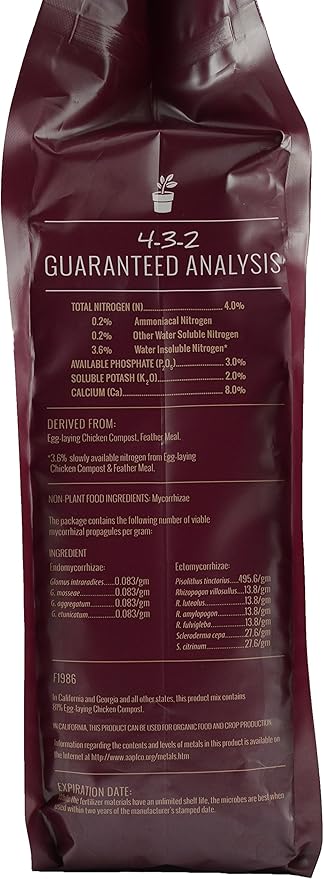 Dave Thompson's Organic Healthy Grow HGR 432 RF6 Rose and Flower Fertilizer, 6 lb