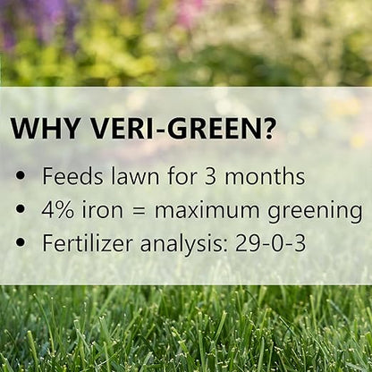 Jonathan Green (16005) Veri-Green Nitrogen Lawn Fertilizer - 29-0-3 Nitrogen Grass Fertilizer (15,000 Sq. Ft.)