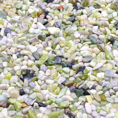 Rocks for Plants. Green Jade Decorative Polished Pebbles. 1/5 Inch – 2 lbs for Garden, Vase fillers, Crafting, Succulents, pots, Plants (Mini (0.2 Inch), Green Jade - Polished, 2)