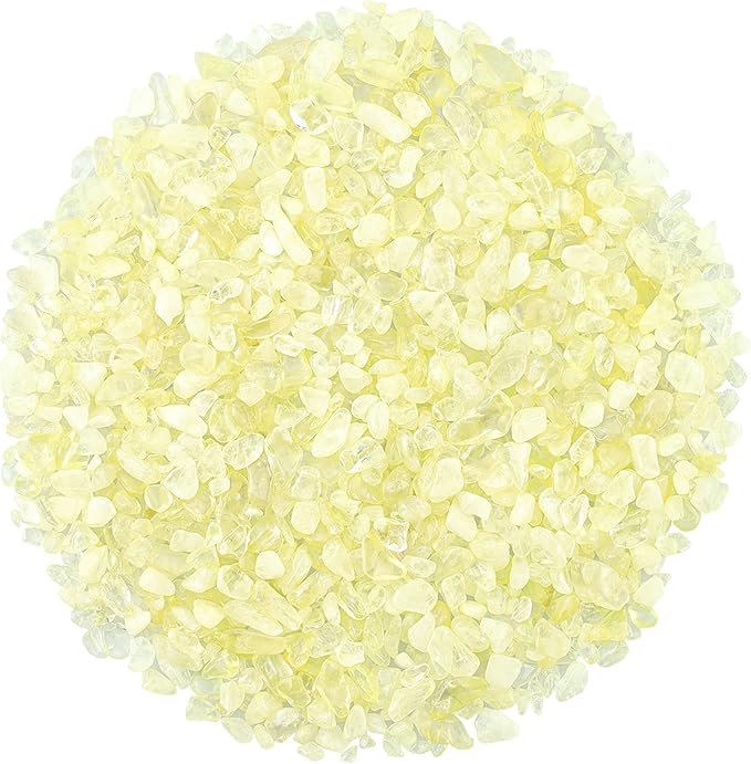 ZHIYUXI Citrine 1lb Crystal Chips Bulk Fish Tank Decorations Aquarium Rocks Gravel Vase Filler Stones Crystals for Candle Making Witch Kit Gravel for Plants Quartz Sand Gemstone Terrarium Supplies