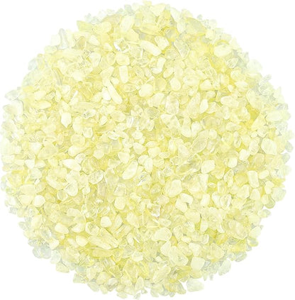 ZHIYUXI Citrine 1lb Crystal Chips Bulk Fish Tank Decorations Aquarium Rocks Gravel Vase Filler Stones Crystals for Candle Making Witch Kit Gravel for Plants Quartz Sand Gemstone Terrarium Supplies