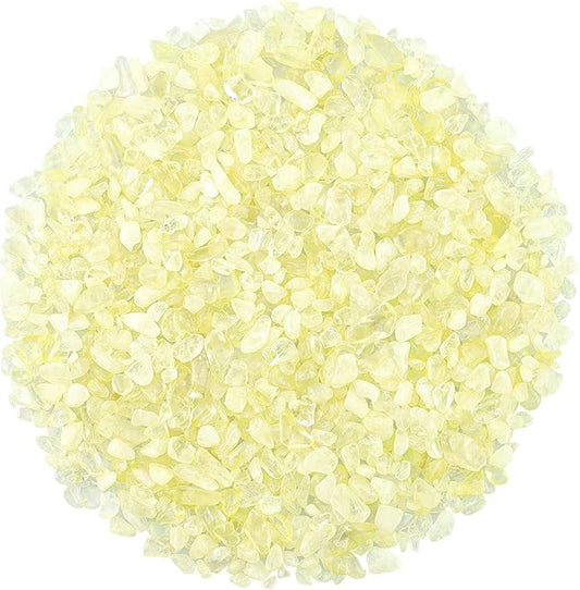 ZHIYUXI Citrine 1lb Crystal Chips Bulk Fish Tank Decorations Aquarium Rocks Gravel Vase Filler Stones Crystals for Candle Making Witch Kit Gravel for Plants Quartz Sand Gemstone Terrarium Supplies