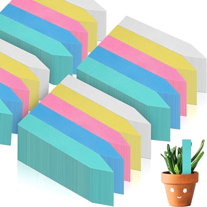 Geetery 2000 Pcs Plastic Plant Labels 4'' Garden Plant Markers Nursery Name Tags Waterproof Pot Label Stakes Planting Sticks for Seeds Summer Outdoor Indoor Garden Flowers(Mix Color)