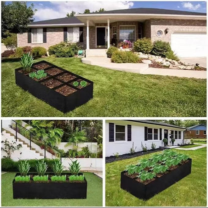 2x2 Ft Fabric Raised Garden Bed with 4 Grids - Perfect for Tomato and Potato Grow Bags, Outdoor Indoor Vegetable Garden Clearance Grow A Garden Solution