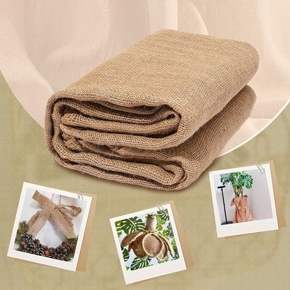 60" x60 Feet Premium Natural Burlap Fabric Roll – Multipurpose for Gardening, Weddings, Crafts & Holiday Decor – Wedding Aisle Runner, Halloween/Christmas Burlap, Weed Barrier & More