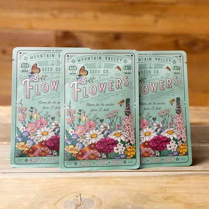 Wildflower Seeds Pollinator Collection - Includes 3 Premium Mixes: Save The Bees, Save The Monarchs, and Hummingbird & Butterfly - 15,000+ Wild Flower Seeds for Planting - Open Pollinated, Non-GMO