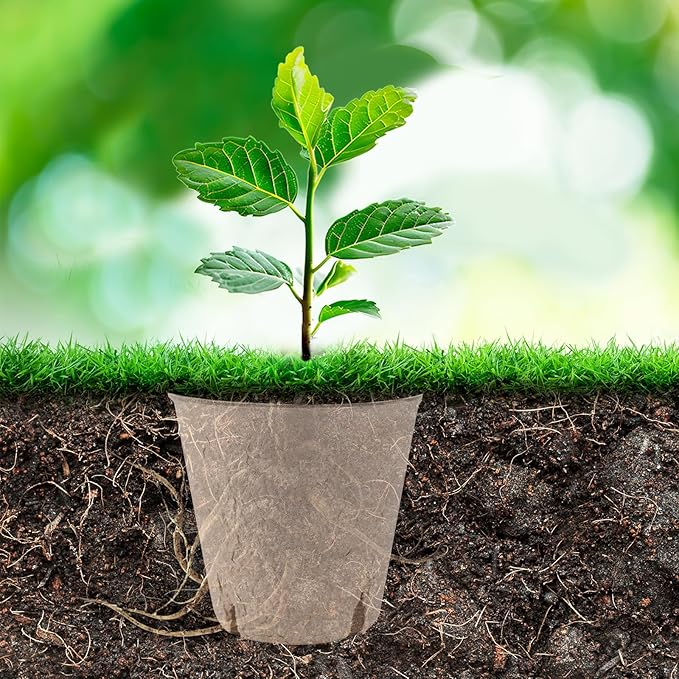 100 Pack Peat Pots for Seedlings, 3.15 Inch Plant Starter Cups with Drainage Holes, Garden Germination Nursery Pots with 30 Plant Labels, 2 Transplant Tools for Herb, Vegetables, Plants