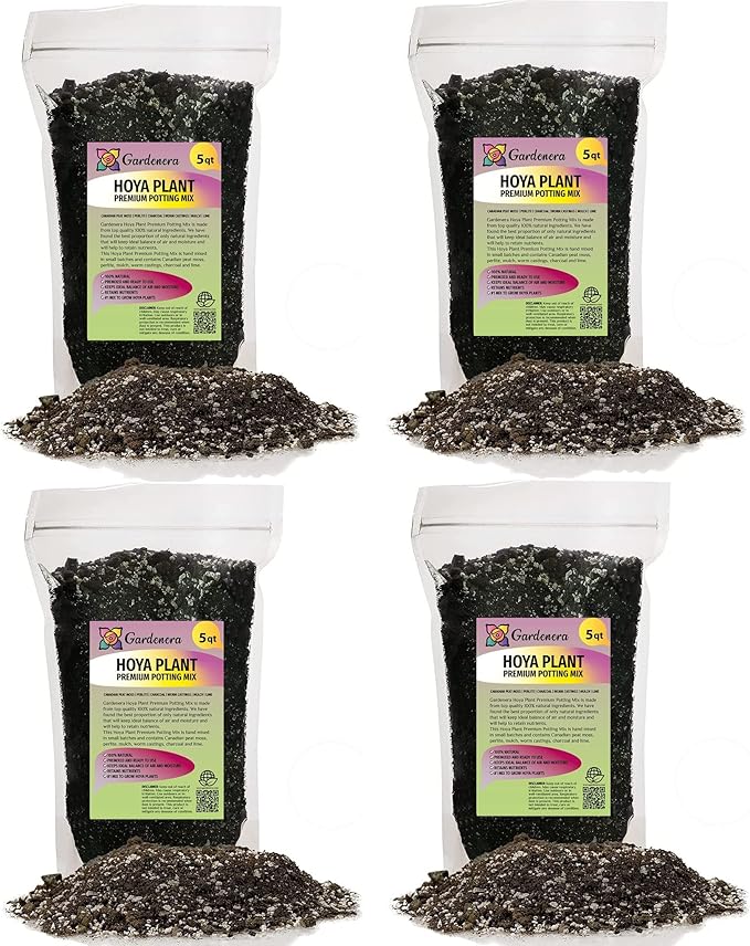 Premium Potting Mix for Hoya Plants by Gardenera - Promote Strong Root Systems and Optimum Nutrient Uptake - 20 Quart