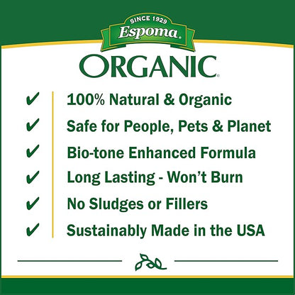 Espoma Organic Bio-Tone Starter Plus 4-3-3 Natural & Organic Starter Plant Food with Both Endo & Ecto Mycorrhizae; 25 lb. Bag; The Ultimate Starter Plant Food