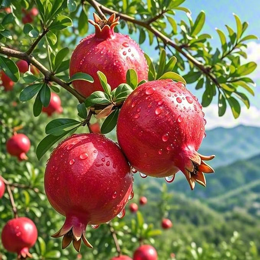 Dwarf Pomegranate Seeds for Planting Outdoor, 30pcs Pomegranate Tree Seeds Non-GMO Heirloom Sweet Edible Fruit, Sweet Juicy Fruits Plants in Your Home Garden