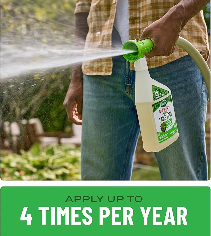 Scotts Turf Builder Liquid Starter Lawn Food, Lawn Fertilizer for New Grass, 7-12-15, 32 fl. oz.