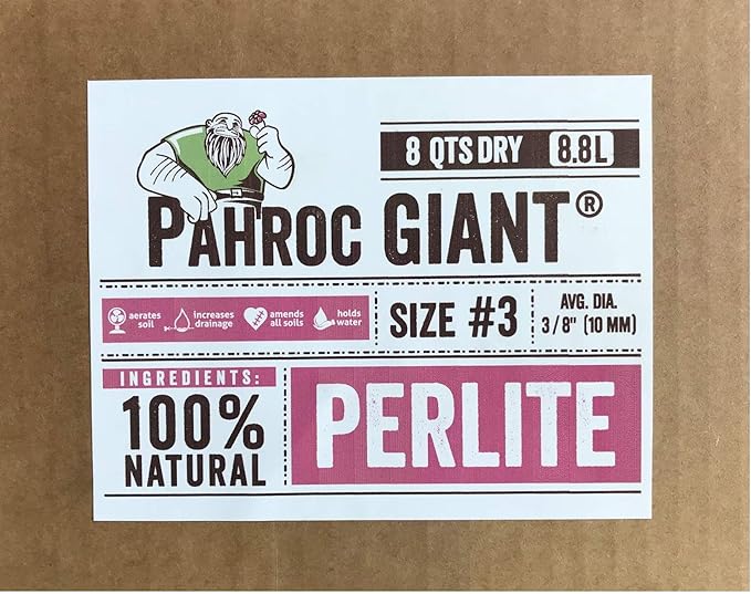 Exxxpanded Perlite #3 - (8QTS) Coarse, Hydroponic Grow Media and Soil Amendment