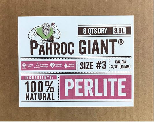 Exxxpanded Perlite #3 - (8QTS) Coarse, Hydroponic Grow Media and Soil Amendment