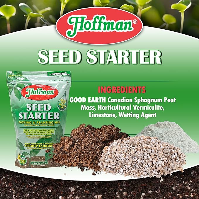 Hoffman 30101 Seed Starter Soil, 4 Quarts,Brown/A