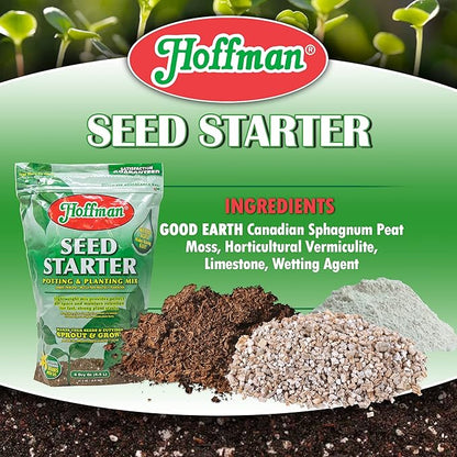 Hoffman 30101 Seed Starter Soil, 4 Quarts,Brown/A